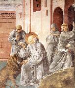 St Jerome Pulling a Thorn from a Lion's Paw sd, GOZZOLI, Benozzo
